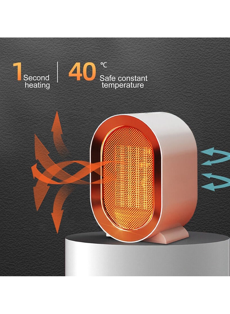 DubaiGallery 1200W Ceramic Heater, Portable Electric Heater Fan Heaters for Home, Low Energy Fan Heater with 2 Heat Setting, Silent & Overheat Protection Electric Room Heater Bedroom Living Room Office - Image 4