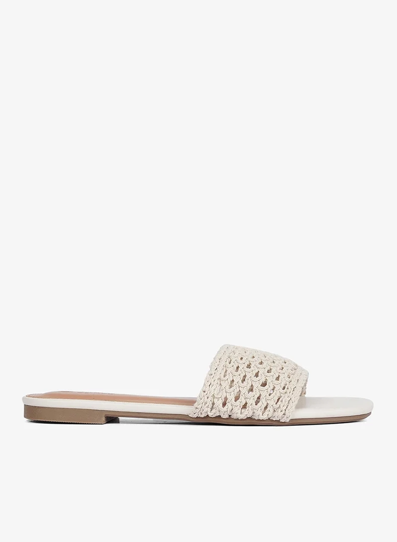 كابلي صندل نسائي مسطح يجمع بين الأناقة والراحة