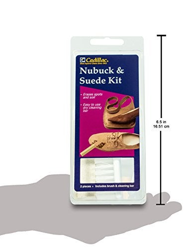 Cadillac Nubuck & Suede Cleaner Kit - Brush and Eraser - Remove Stains & Clean Shoes Boots Bags Coats & More - Image 3