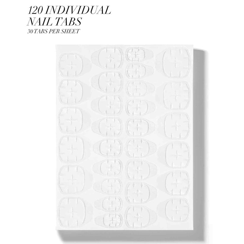 Static Nails Pop-On Adhesive Sticky Tabs (120 Count, 15 Custom Sizes) | Jelly Double Sided Press On Nail Glue Stickers for All Fake Nail Shapes & Lengths | No Glue Needed Adhesives for Press Ons - Image 2