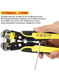 Generic Hetkrishi Wire Stripper 2410 AW 343 Gauge 026 mm Automatic Wire Stripping Tool 8 Inch SelfAdjusting Wire Stripper 3 in 1 Wire Stripping Pliers for Wire Stripping Cutting Crimping Multicolor  - Image 5
