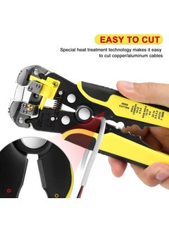 Generic Hetkrishi Wire Stripper 2410 AW 343 Gauge 026 mm Automatic Wire Stripping Tool 8 Inch SelfAdjusting Wire Stripper 3 in 1 Wire Stripping Pliers for Wire Stripping Cutting Crimping Multicolor  - Image 4