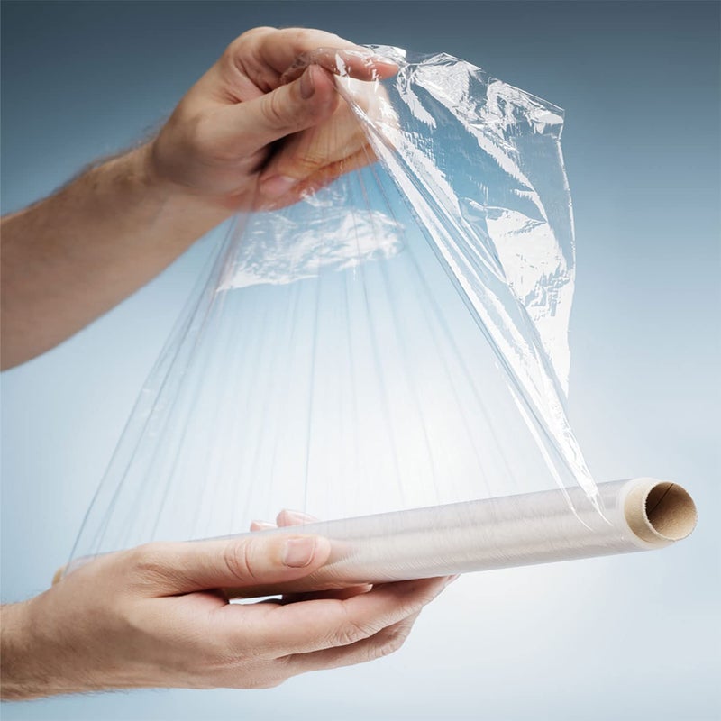 Amit Marketing Packing Cling Film - 30 MTR I Compostable Multipurpose Wrap Roll I 70 Micron, 12 Inch (300 mm) I for Packaging & Safety Needs, Gift Bakery Items Bouquet, DIY Crafts - Transparent (3Pcs) - Image 5