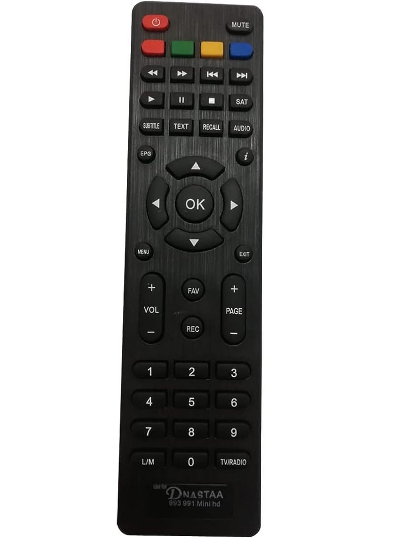 New Replacement Remote Control, Remote Control Fit, Universal Remote Control Compatible with REMOTE CONTROL RECEIVER DANSAT 999/991/993/995 MINI HD - Image 1