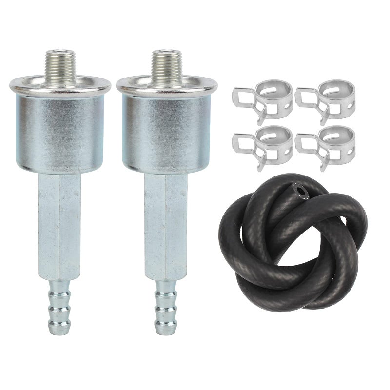MOTOALL 1492457 Fuel Filter RV Generators Trailer Camper 36004000 with Clamps Fuel Pipe Replaces for Cummins Onan Generator 30 micron Fits Camp Power KYDMicroLite KYMicroQuiet KY Model Generators
