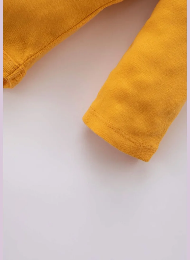 DeFacto BabyBoy Polo Neck Knitted Long Sleeve Snap Body