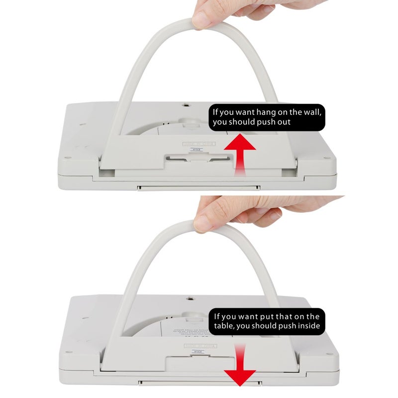 Al-Harameen,Azan Clock,Prayer Times Table Clock,Muslim Digital Alarm,HA-4010 (Gray) - Image 4