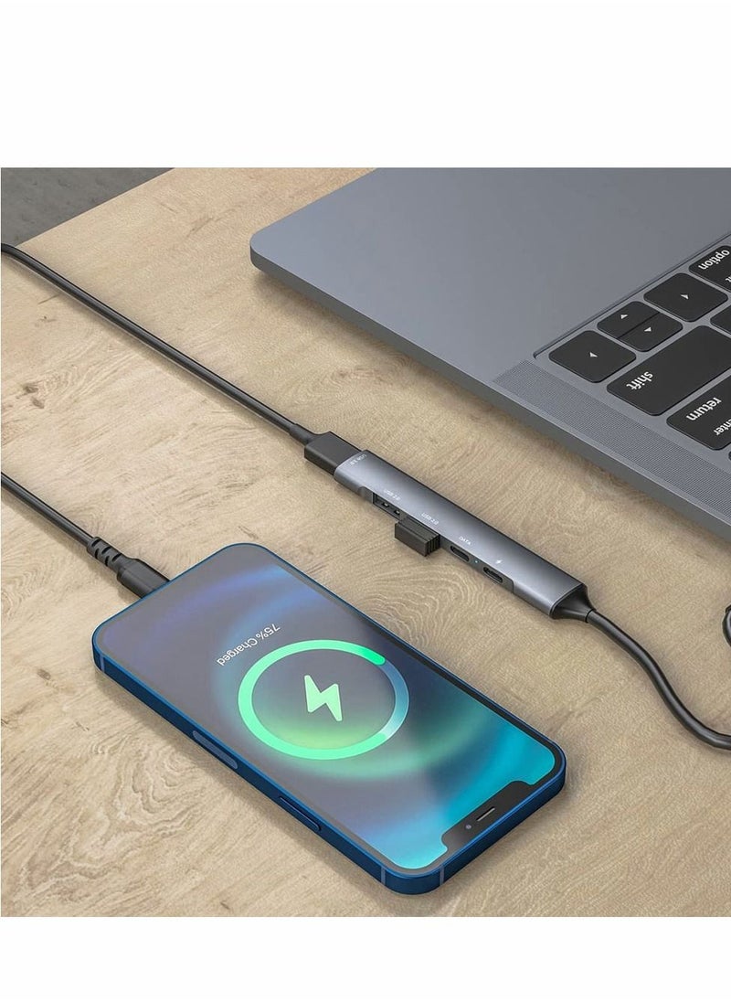 Y&D USB C Hub 5-in-1 Adapter Type-C with 65W PD Charging Port KASTWAVE 3.0 Ports*1 2.0*2 Data*1 Flash Drive Reader for MacBook/Pro/Air/iPad Pro and more Type Laptops  - Image 5