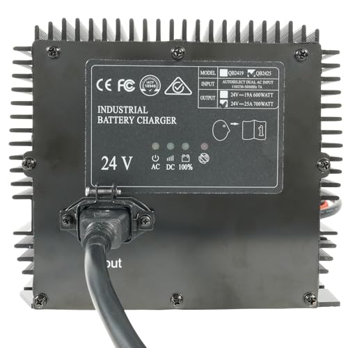 Dilomber HB600-24B Scissor Lifts Charger 25 Amp 24 Volt Compatible with Genie Skyjack JLG Slab Scissor Lifts Battery Charger #Replac 105739, 161827, 105739GT, 128537, 96211, 0400236 - Image 2