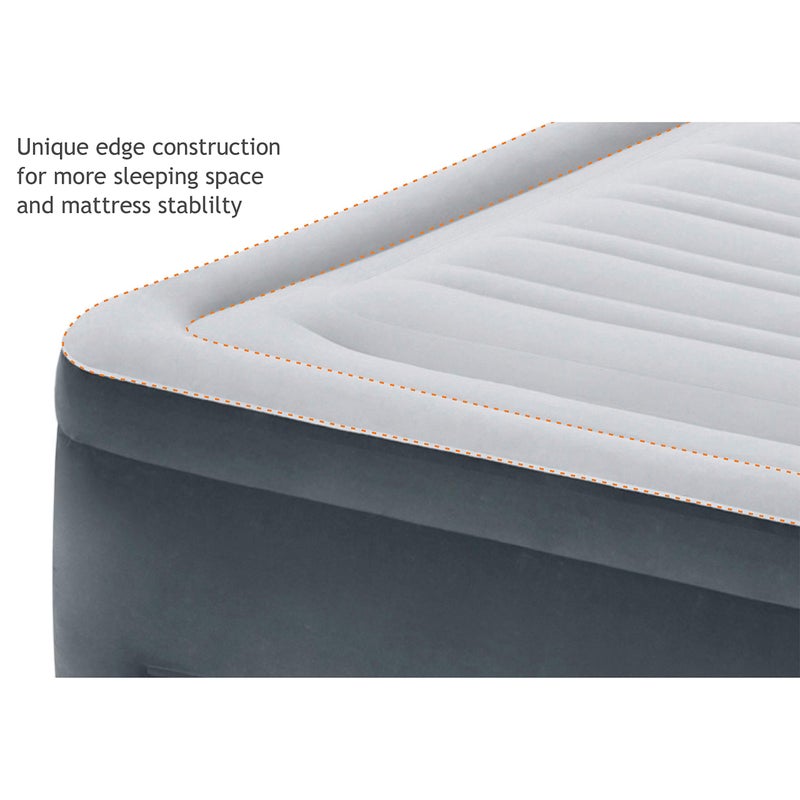 Intex Comfort Plush Elevated Dura-Beam Airbed with Internal Electric Pump, Bed Height 22", Queen - Image 5