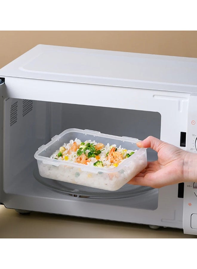 LocknLock Rectangular Food Storage Container 600ml , Airtight Leakproof Lid, BPA-Free, Microwave, Freezer & Dishwasher Safe, Space-Saving Container for Meal Prep & Leftovers - Image 3