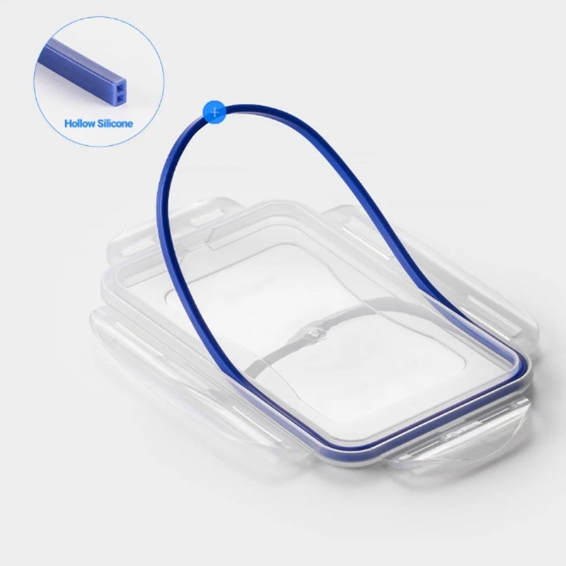 LocknLock Rectangular Food Storage Container 600ml , Airtight Leakproof Lid, BPA-Free, Microwave, Freezer & Dishwasher Safe, Space-Saving Container for Meal Prep & Leftovers - Image 4