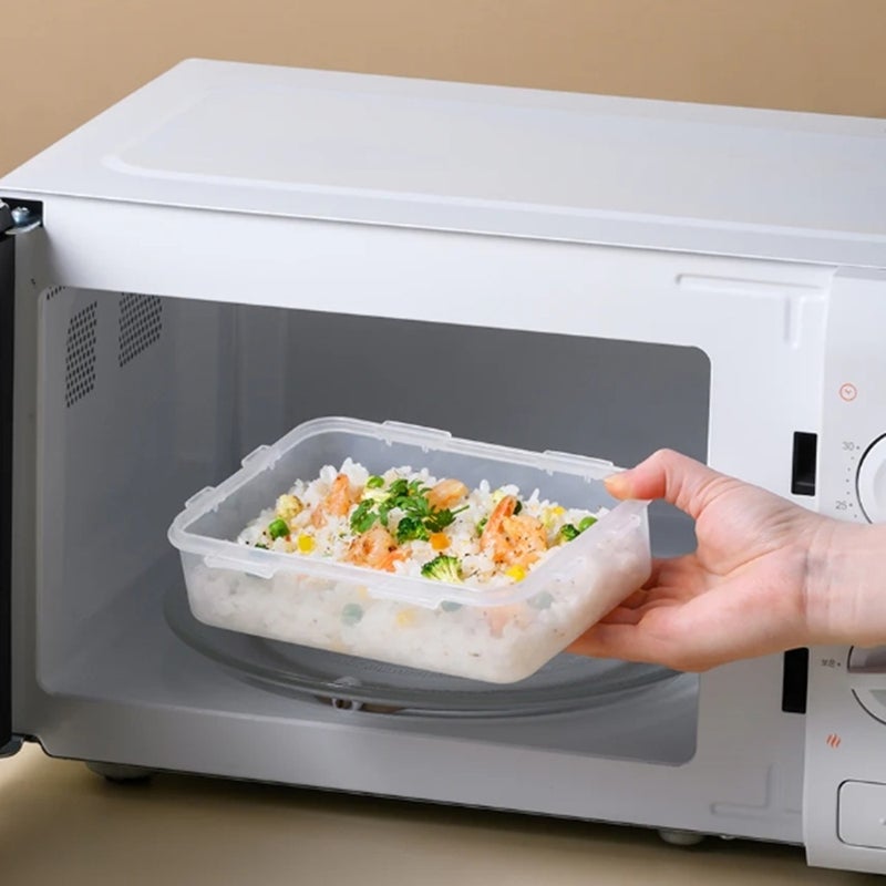 LocknLock Rectangular Food Storage Container 600ml , Airtight Leakproof Lid, BPA-Free, Microwave, Freezer & Dishwasher Safe, Space-Saving Container for Meal Prep & Leftovers - Image 2