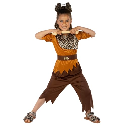 Fun Shack Stone Age Costume Boys Brown Caveman Kids Historical Halloween Costumes for Boys Large - Image 5