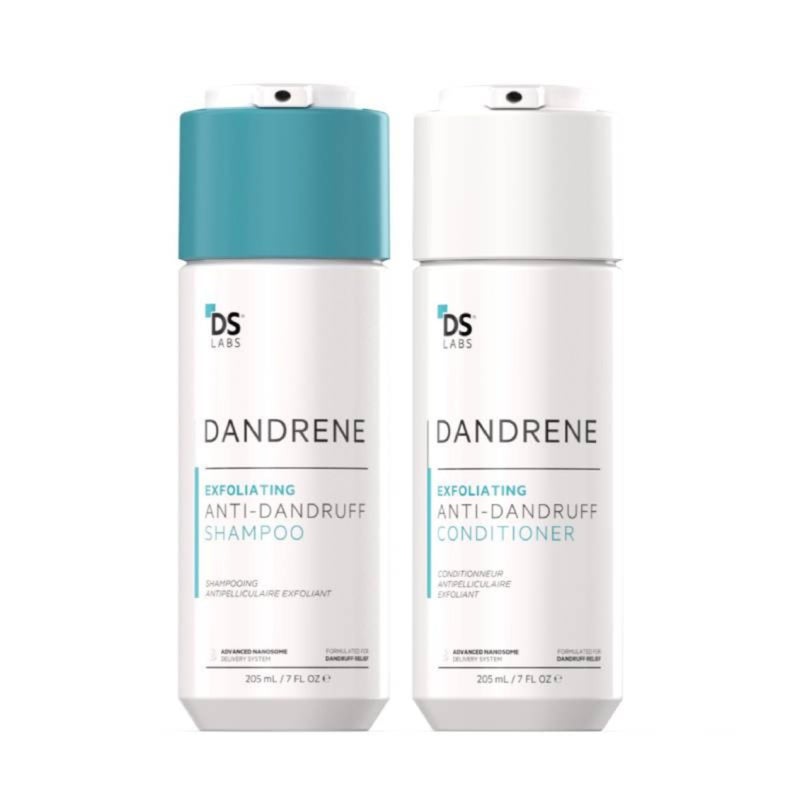 DS LABORATORIES DS Labs Dandrene Dandruff Shampoo & Conditioner Kit, 205mL- for Itchy, Flaky Scalp, Exfoliating Shampoo, Moisturizing Conditioner, Supports Scalp Health & Oil Control - Image 1