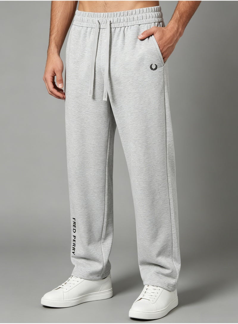 Fred Perry wheat ear stereo LOGO straight wide-leg pants for men and women with loose casual drape sweatpants. - Image 1