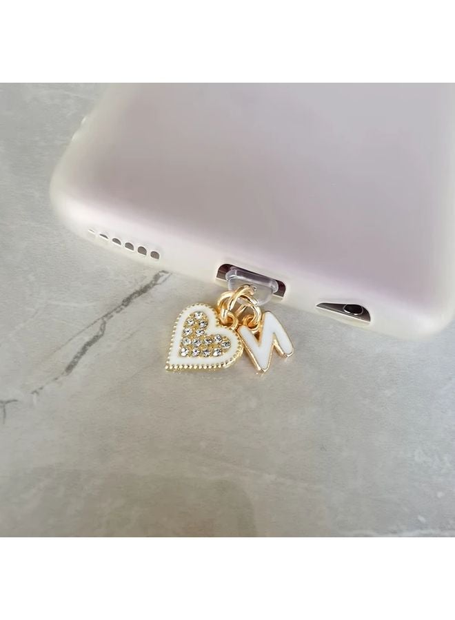 Type C Phone Dust Plug Heart Design Holiday Party Gift Souvenir - Image 1
