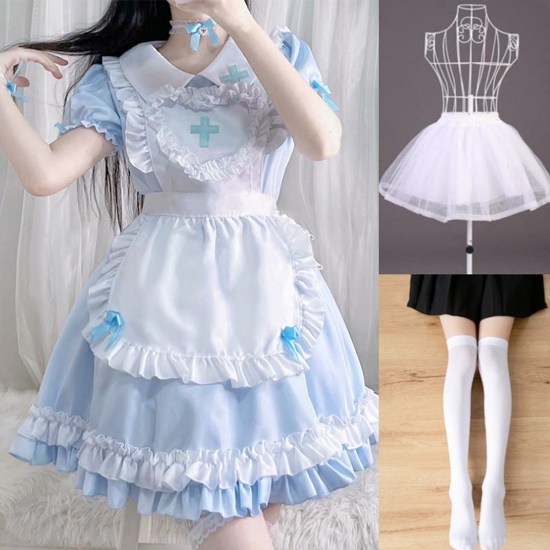 2025 New Japanese Classic Short-sleeved Maid Cute Japanese Maid cosplay Women's Clothing Maid dress - Image 1