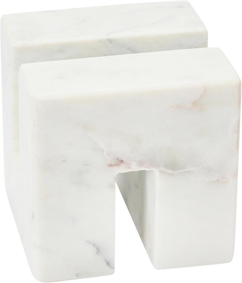 Creative Co-op Contemporary Marble Cookbook Stand, White - Image 5
