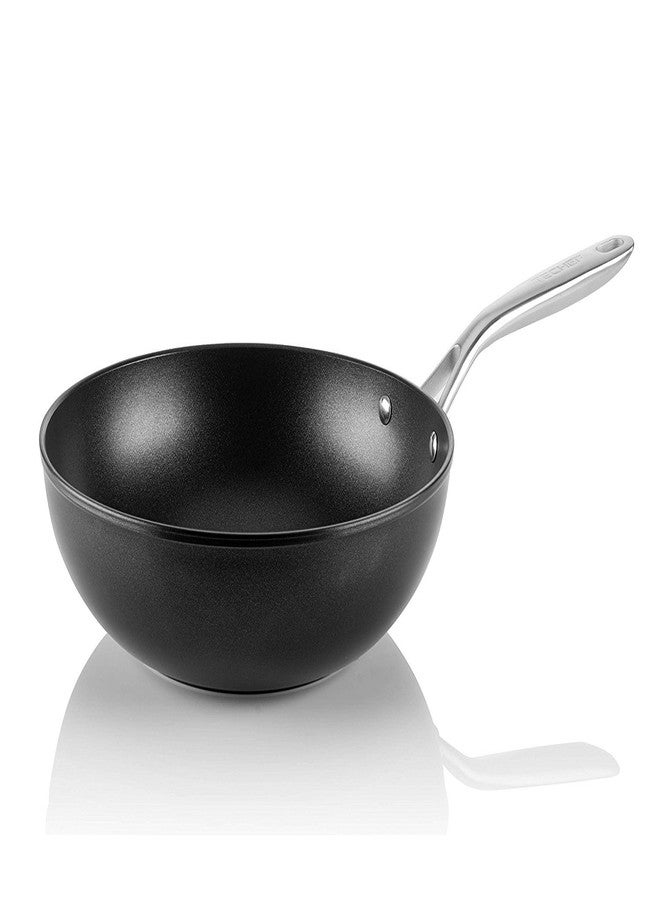 TECHEF - Onyx Collection, 12-Inch Nonstick Flat Bottom Wok/Stir-Fry Pan - PFOA Free, Dishwasher and Oven Safe, Made in Korea - Image 4