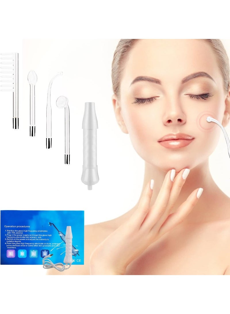 عصا وجه عالية التردد 4 في 1 محمولة وعالية التردد لتدليك الوجه والعين - Image 2