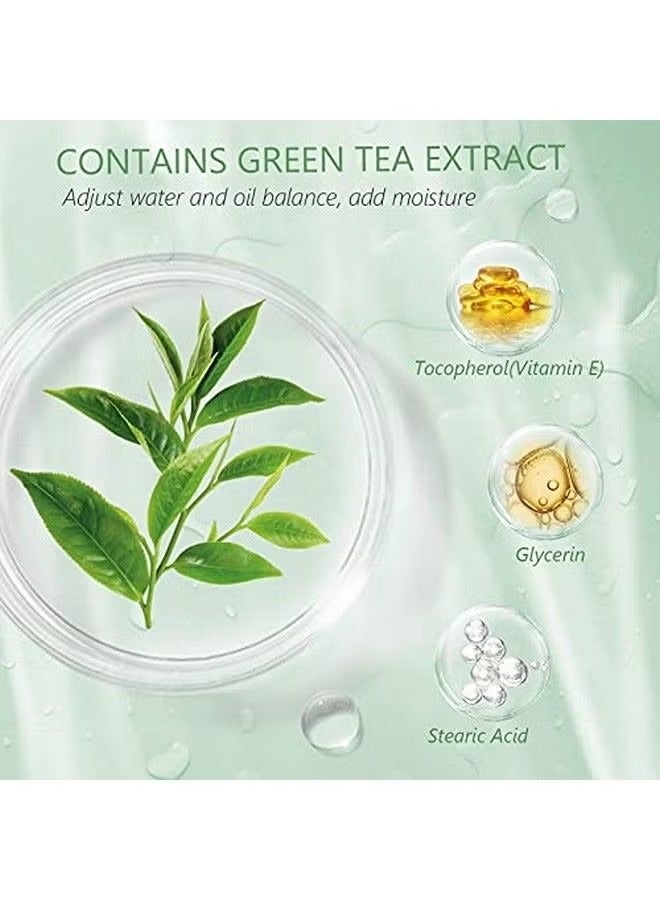 ORiTi Green Tea Cleansing Mask 2pack, Oil Control Mask Removes Excess Oil & Locks Skin Moisture, Green Tea Purifying Clay Mask For Face Deep Clean Pore, Improves Skin (Green Tea Mask) - Image 2