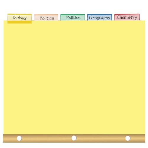 PANDRI Binder Divider, PANDRI 120 Pack Binder Index Dividers with 5 Insertable Multicolor Big Tabs, Letter Size Paper Binder Divider for School Office Home Business - Image 5