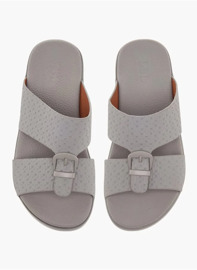 ال بي ال من شو اكسبرس Boys Buckle Accent Slip-On Arabic Sandals