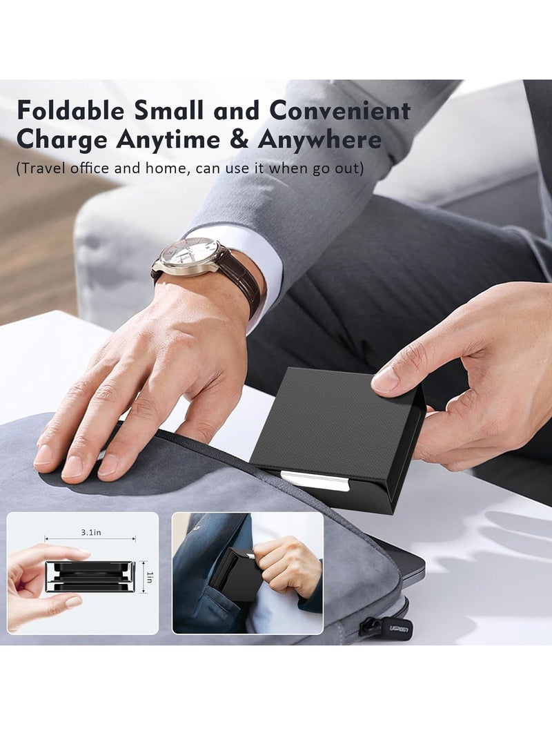 general Wireless Charger for iPhone - 3 in 1 Charging Station for Apple Multiple Devices, Foldable Magnetic Mag-Safe Travel Charging Pad for iPhone 15 14 13 12 Pro Max Plus iwatch Watch & Airpods - Image 5