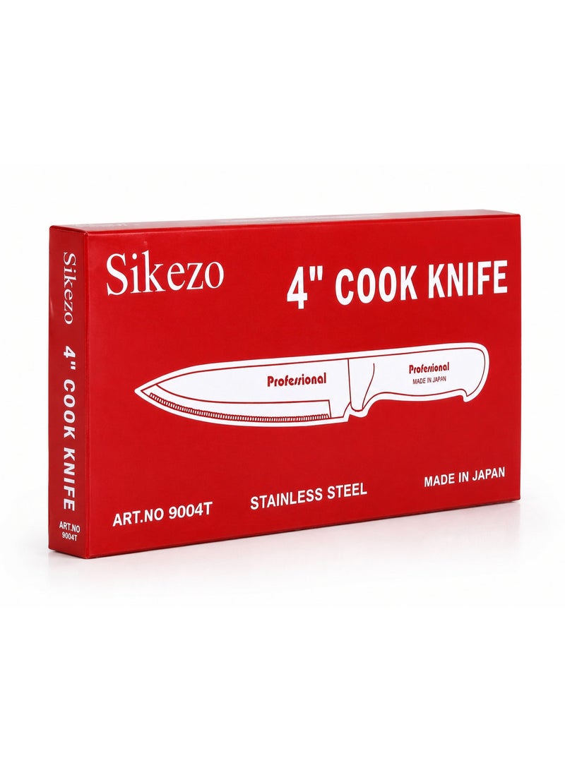 Sekizo 4-Inch Cook Knife Stainless Steel – Made In Japan | Professional Kitchen Sharpness - Image 1