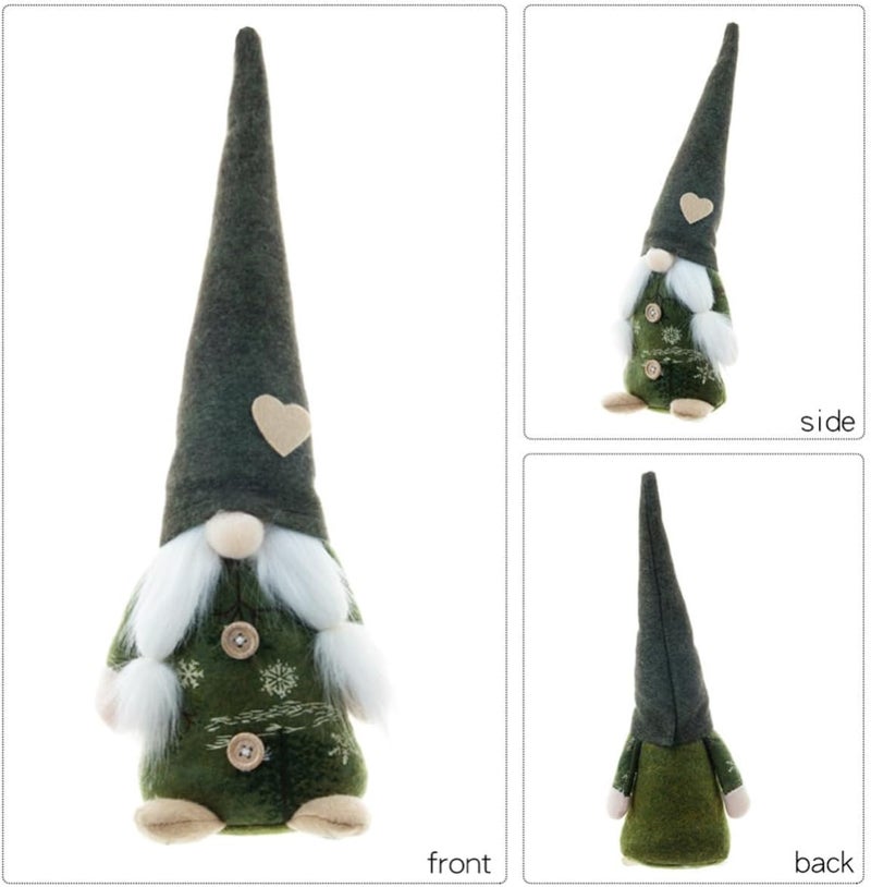 GALPADA 3pcs Standing Faceless Doll Ornaments Christmas Decor Cloth Dolls with Lovely Appearance for Family Friends Decoration and Holiday - Image 3