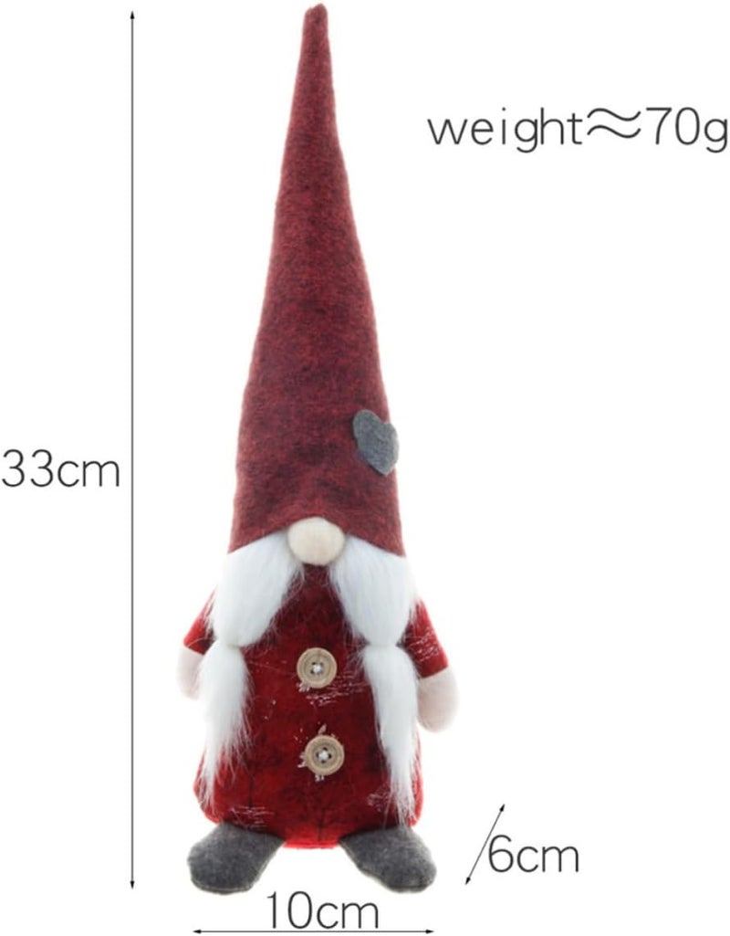 GALPADA 3pcs Standing Faceless Doll Ornaments Christmas Decor Cloth Dolls with Lovely Appearance for Family Friends Decoration and Holiday - Image 2