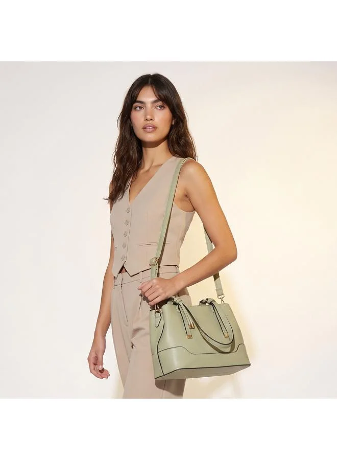 Sasha Sasha Textured Tote Bag with Detachable Strap
