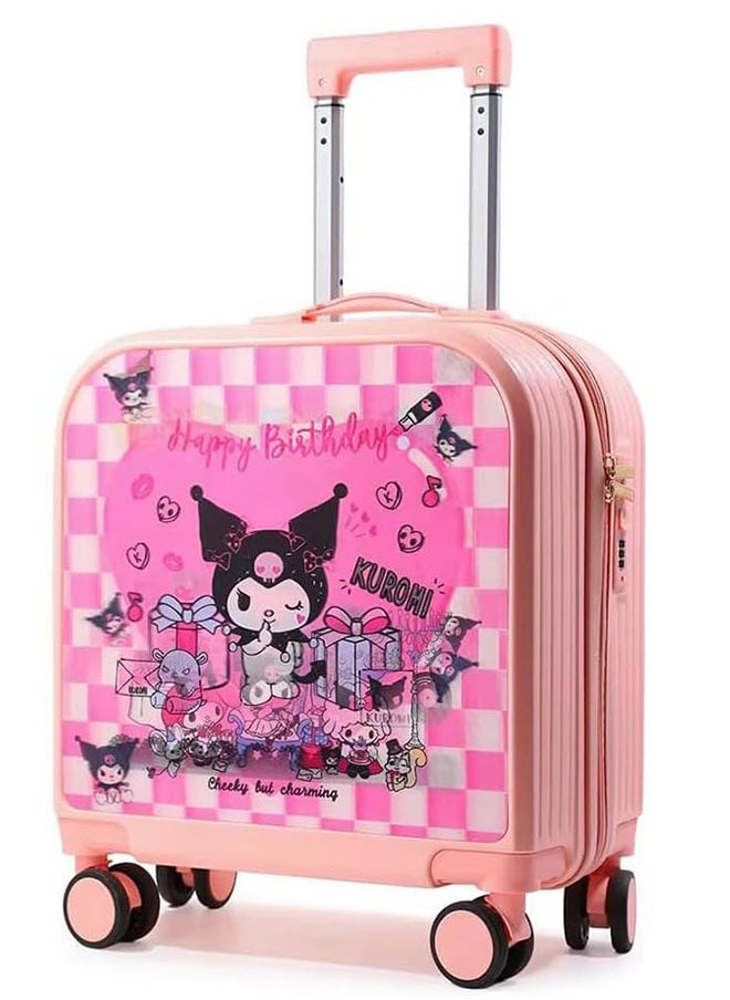 GoldenLike Kids' Luggage,20" Children Travel Suitcase with 3D Transform Pattern Sticker,Kids Carry On Luggage Cute Toddler Suitcase Travel Luggage,Hardside Rolling Suitcase Child Trolley Case for Toddlers Boys Girls  - Image 1