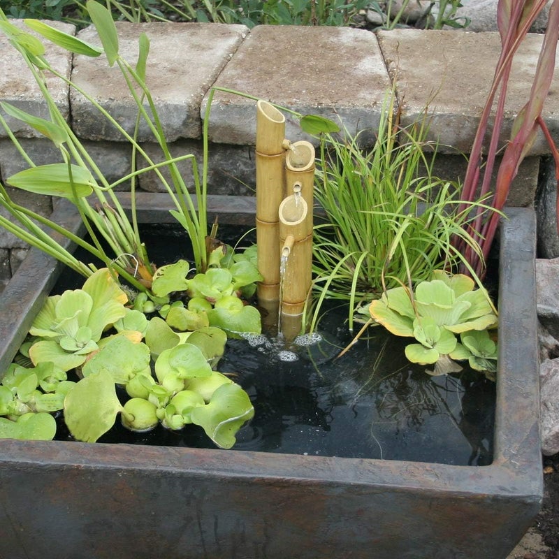 Aquascape Pouring ThreeTier Bamboo Fountain for Ponds and Water Gardens PolyResin  78307 - Image 5