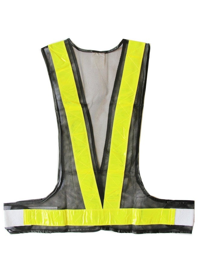 LW Reflective Safety Vest For Running Jogging Cycling Biking Walking Exercising Black Mesh (L Xl) - Image 3