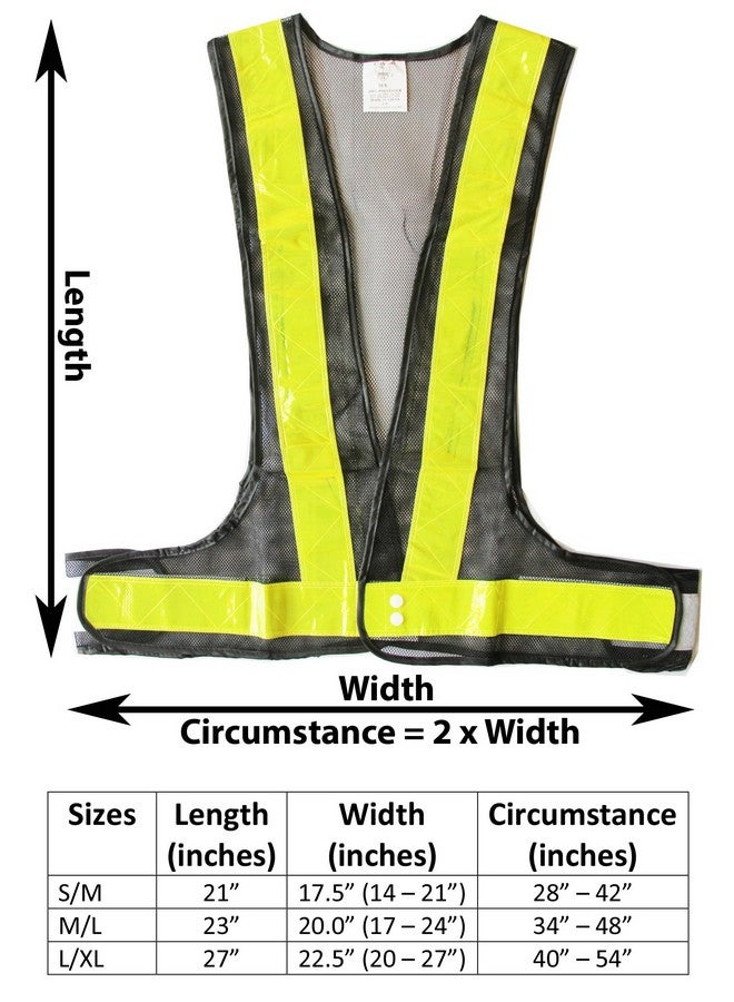 LW Reflective Safety Vest For Running Jogging Cycling Biking Walking Exercising Black Mesh (L Xl) - Image 4