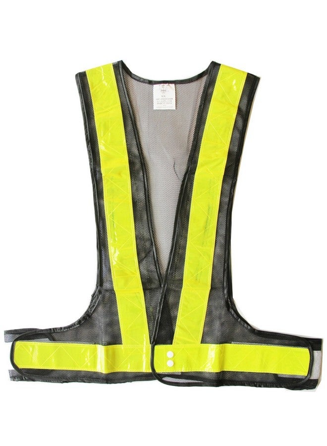 LW Reflective Safety Vest For Running Jogging Cycling Biking Walking Exercising Black Mesh (L Xl) - Image 1