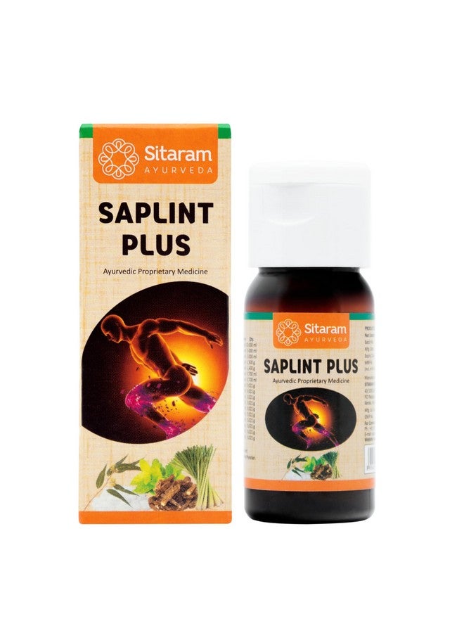 Sitaram Ayurveda Saplint Plus Non-Greasy Stain-Free Kerala Ayurvedic Pain Relief Oil 30ml | Ayurvedic Knee, Back & Joint Pain Relief Liniment | Instant Relief From Back Pain, Knee Pain & Joint Pain - Image 1