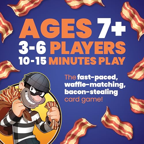 Dolphin Hat Games Steal The Bacon Card Game - by Taco Cat Goat Cheese Pizza – Fun Family Games for Kids and Adults – Who Doesn’t Love Bacon? Easy to Learn & Great Gift for Kids Ages 8+ - Image 3