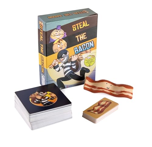 Dolphin Hat Games Steal The Bacon Card Game - by Taco Cat Goat Cheese Pizza – Fun Family Games for Kids and Adults – Who Doesn’t Love Bacon? Easy to Learn & Great Gift for Kids Ages 8+ - Image 4