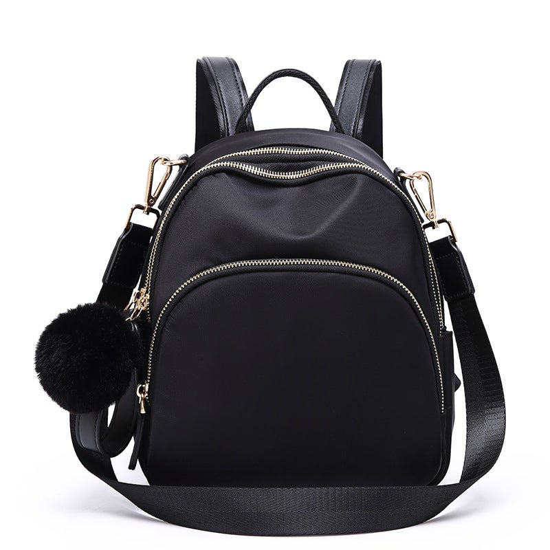 Bag Women'S Casual All-Match Backpack Fashion Canvas Crossbody Small Backpack Women'S Simple School Bag - Image 1