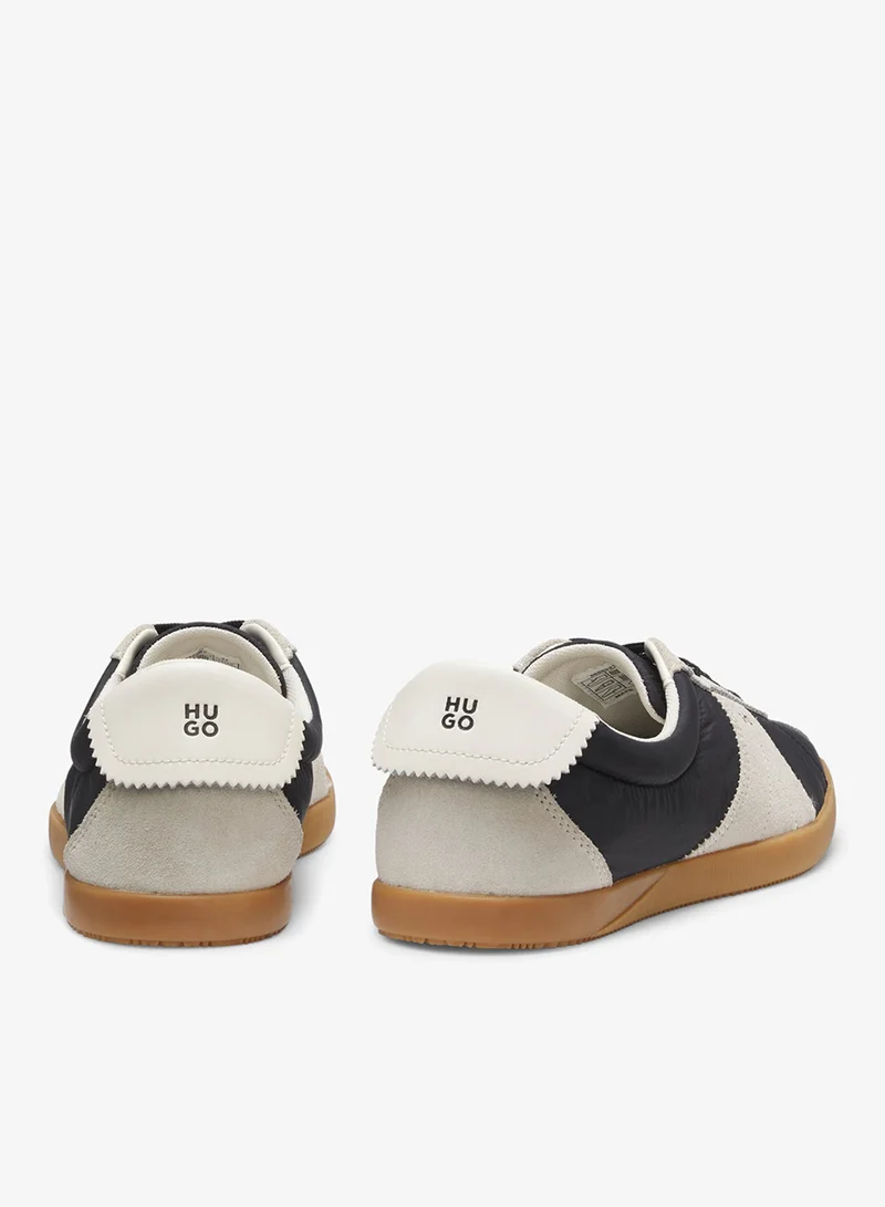 HUGO Black Low-top sneakers with suede trims for Women | Best Price UAE