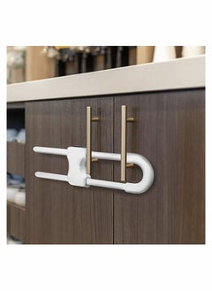 Y&D Child Safety Sliding Cabinet Locks, Baby Proofing Latches Locks U-Shaped, Multi-Purpose Lock, Hassle Free for Kitchen Storage Doors, (6 Pack)  - Image 5
