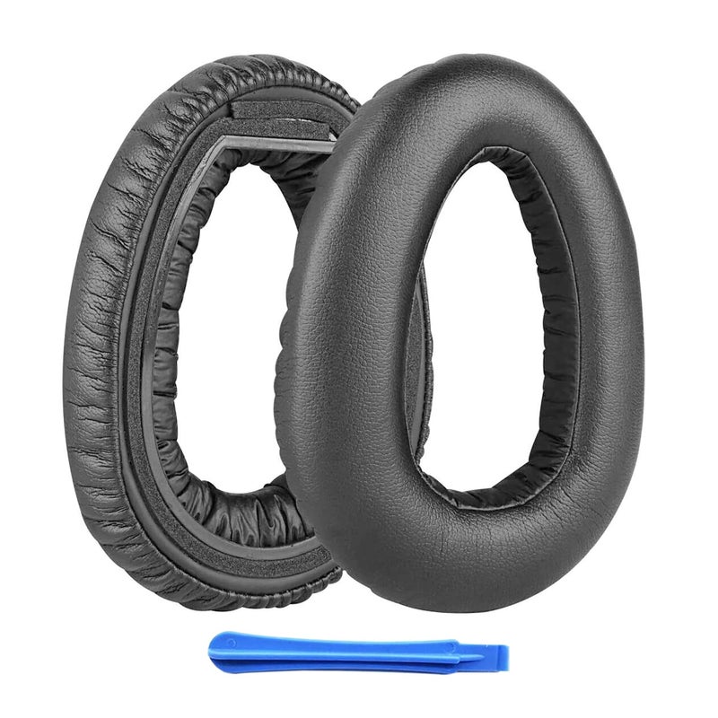 jingewell Replacement Ear Pads Cushions for Sennheiser PXC 550 PXC 550-II Wireless MB 660 PXC480 Series Headphones Earpads, Headset Leather Ear Cups Repair Parts (Black Cushions for Sennheiser PXC 550) - Image 1