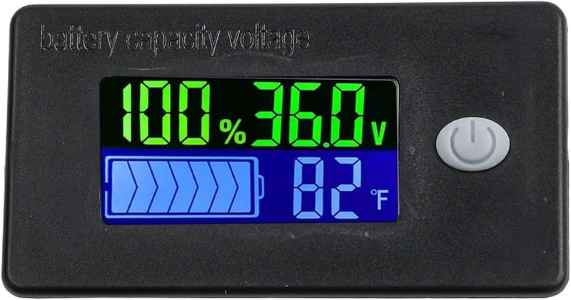 36V Digital Battery Capacity Tester for Lithium LiFePO4 Acid 12V to 72V DC Voltmeter Display Ebike Car RV Marine - Image 1