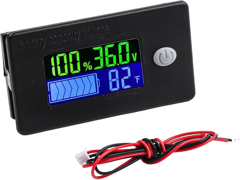 36V Digital Battery Capacity Tester for Lithium LiFePO4 Acid 12V to 72V DC Voltmeter Display Ebike Car RV Marine - Image 3
