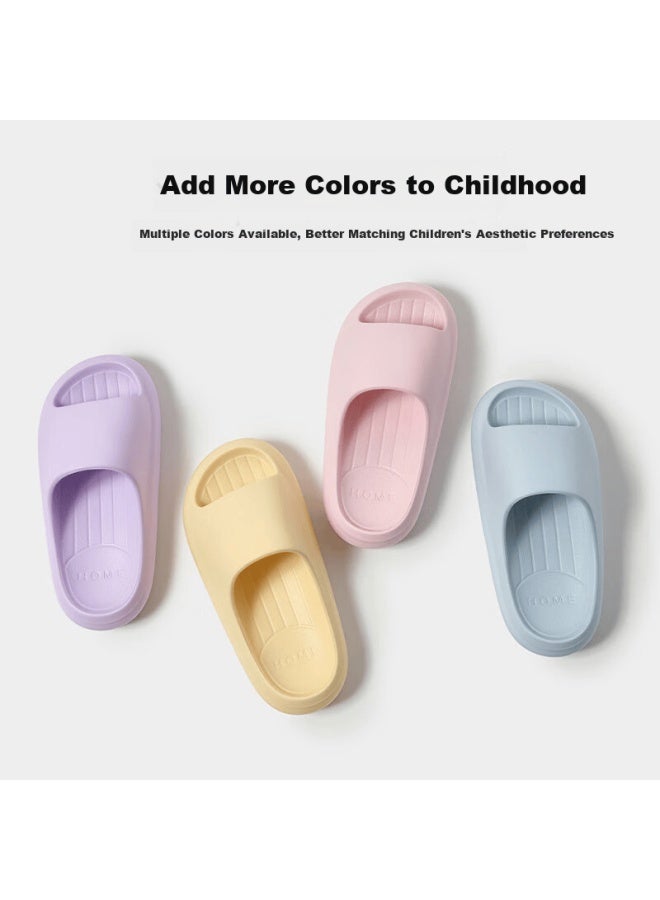 Guoluofei Children's Summer Slippers Boys Girls Parent-child Non-slip Home Bath Cool Slippers Fondant Pink Size 27-28 - Image 2