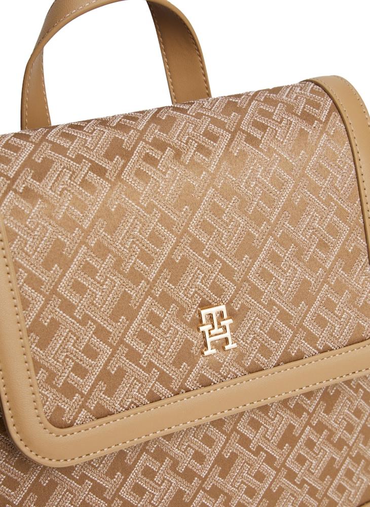 TOMMY HILFIGER Logo Detail Top Handel Flap Over Backpack - Image 4