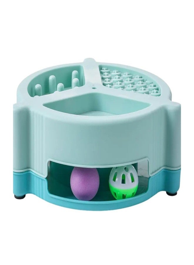 PET FUN Interactive Cat Tower Circle Track (Maze Tower) | Spinning Ball & Spring Feather Toy for Cats & Kittens | Multifunctional Slow Feeder & Play Centre with Non-Skid Base (Colour May Vary) - Image 3